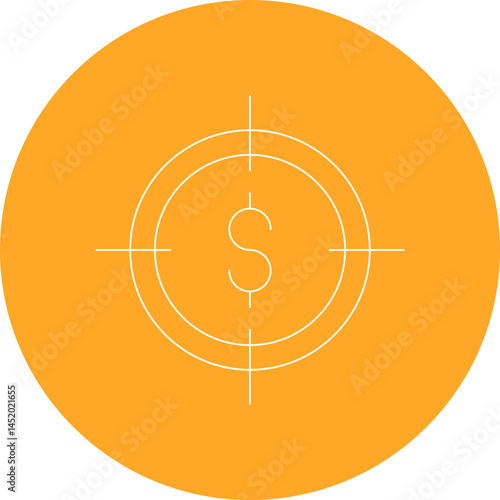 Target icon single vector illustration