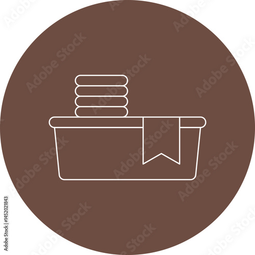 Bath tub icon single vector illustration