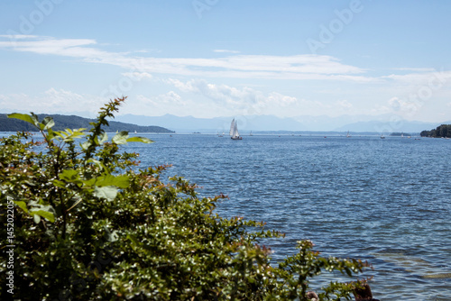 Lake Starnberger See in Bavaria, Germany