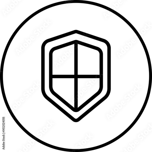 Sheild icon single vector illustration
