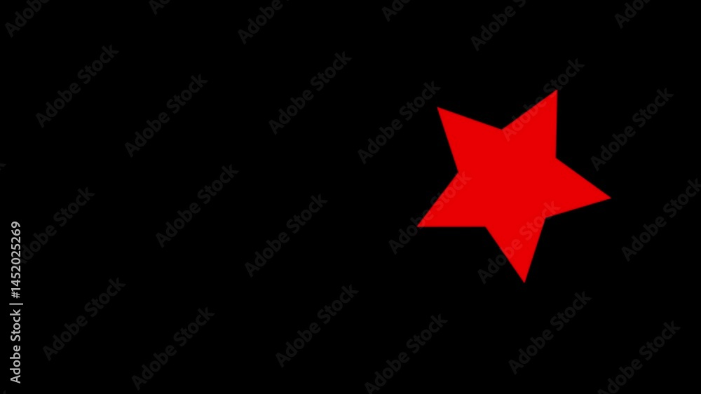 Shining Star Animation on Black Background | HD 4K Clip Shining Star Animation on Black Background | HD 4K Clip