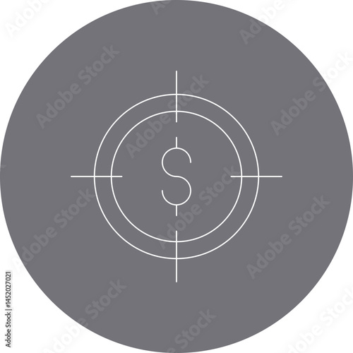 Target icon single vector illustration