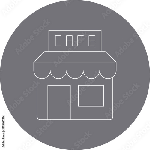 Cafe icon single vector illustration