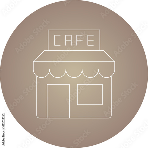 Cafe icon single vector illustration
