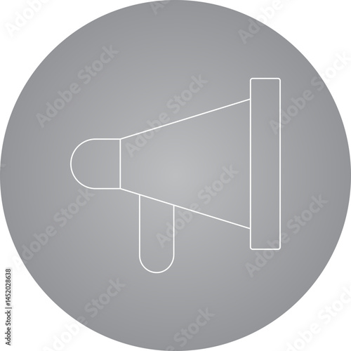 Megaphone icon single vector illustration