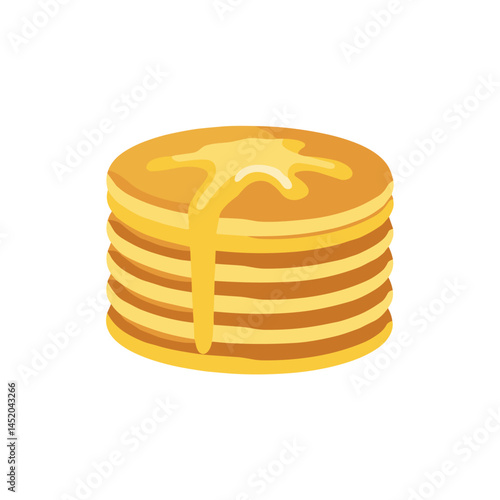 Pancakes icon for breakfast apps, recipe platforms, and food delivery UI