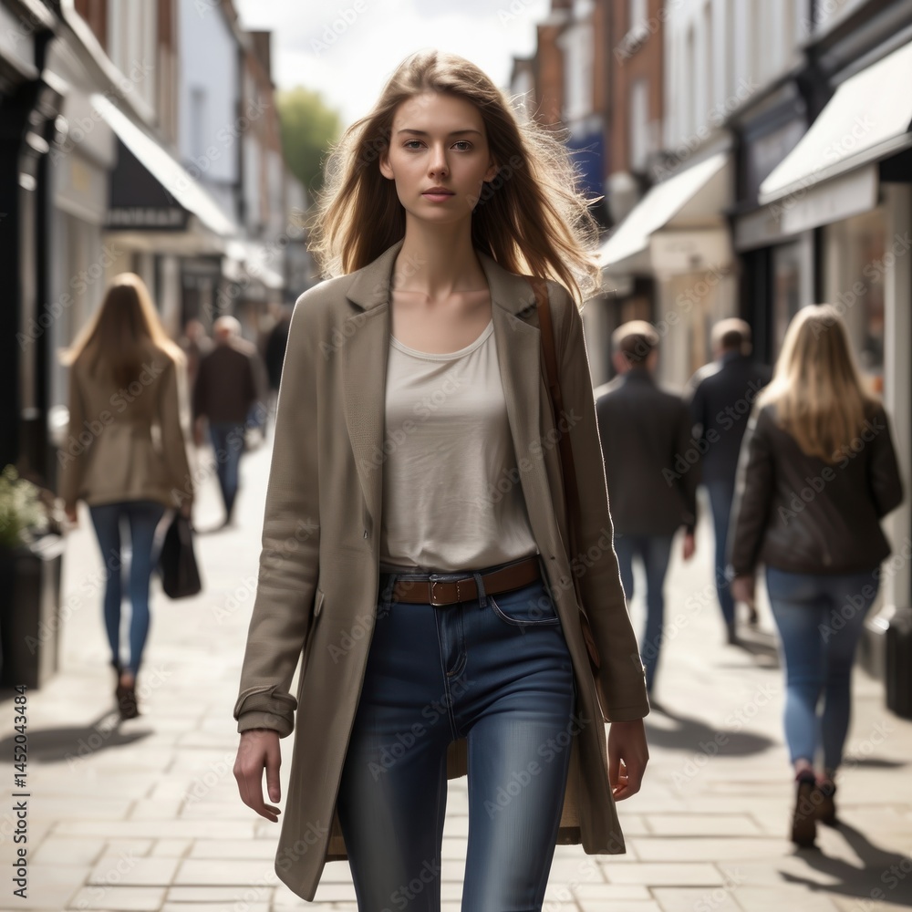 Beautiful Woman in City Center – AI generated Beautiful Woman in City Center – AI generated