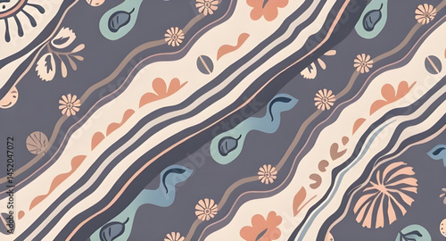 seamless pattern with embroidery pattern