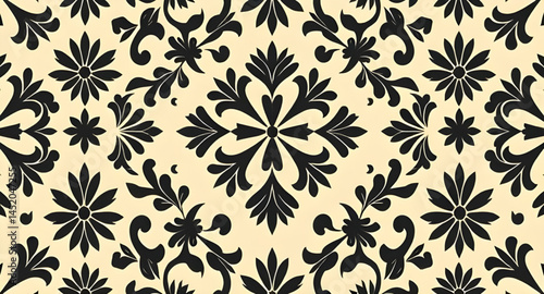 seamless pattern with embroidery pattern