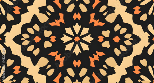 seamless pattern with embroidery pattern