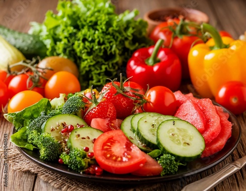 fresh vegetable salad