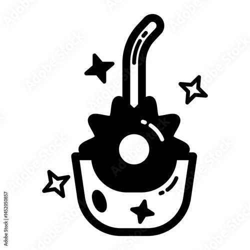 Toilet Brush Solid Black