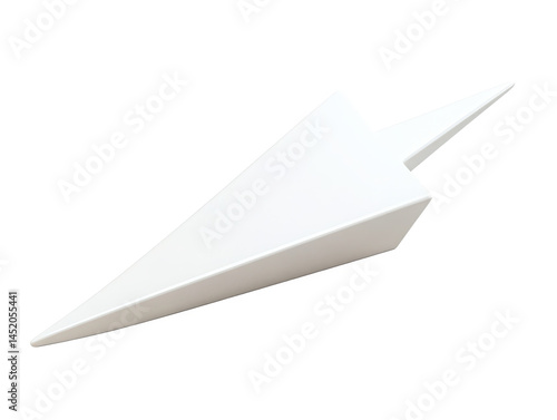 Free Download Close up of a white paper airplane on a black background on transparent background - GFXLoad