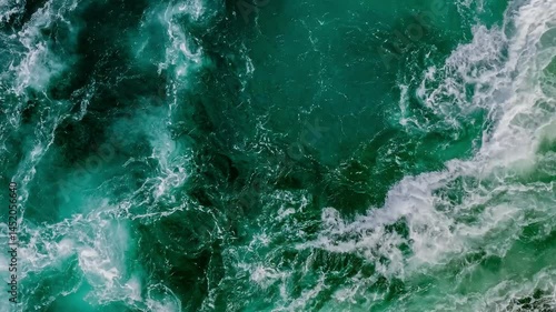 Wallpaper Mural Waves of water of the river and the sea meet each other during high tide and low tide. Torontodigital.ca