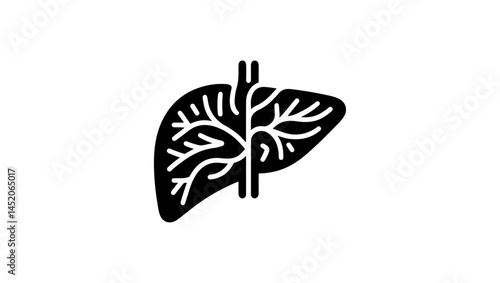 lever veins icon vector 