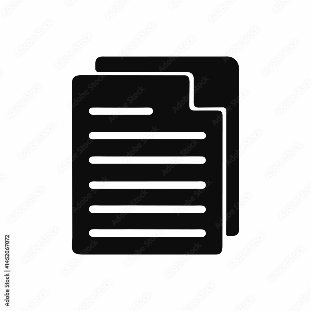 Paper Document Icons Office Silhouette Vector Pack for Designers. Paper Document Icons Office Silhouette Vector Pack for Designers.
