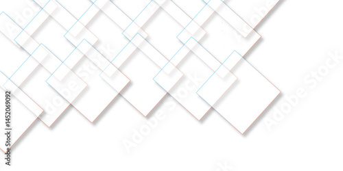 abstract background with white lines. White floor tiles abstract layers smooth 3d shadow vector design wallpaper. abstract white geometric background