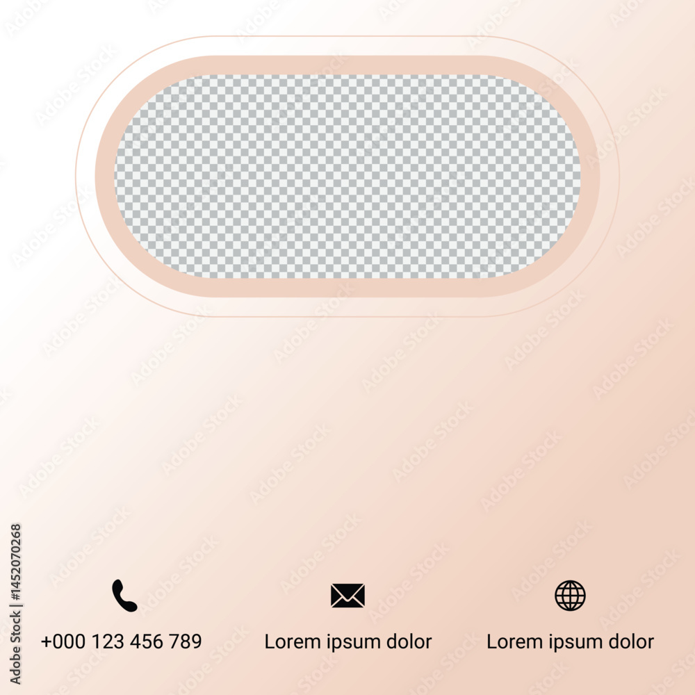 Elegant Soft Peach Aesthetic Template Perfect For Promotions And Social Media Use