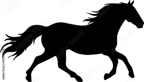 horse silhouette vector