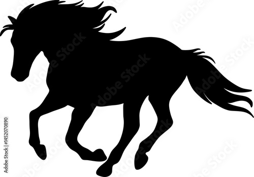 horse silhouette vector