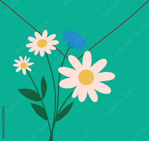 Antemoro paper - handmade paper with flower