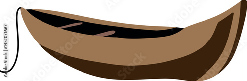 Traditional pirogue- dugout canoe used for fishing