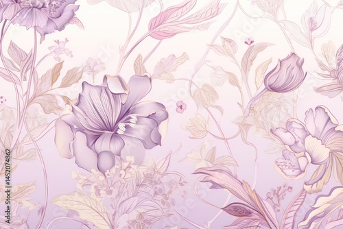 Wallpaper Mural Flowers wallpaper pattern plant. Torontodigital.ca