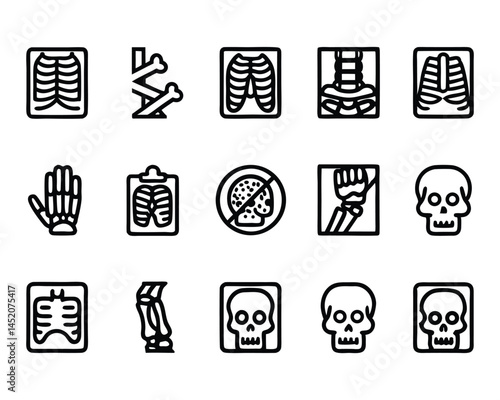 x ray icon set