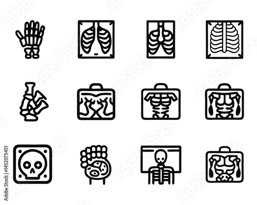 x ray icon set