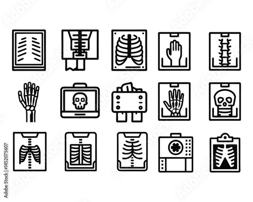 x ray icon set