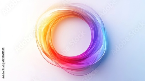 Mesmerizing abstract design featuring a fluid swirling pattern in a vibrant rainbow of colors  The dynamic kaleidoscopic composition creates a captivating and visually stimulating visual experience