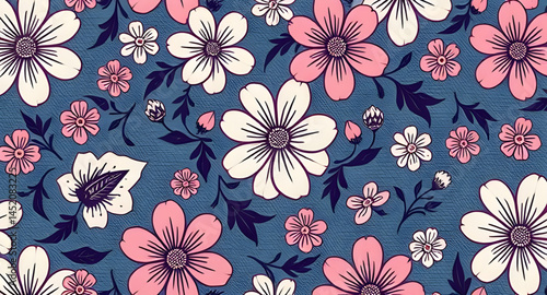seamless pattern with embroidery pattern