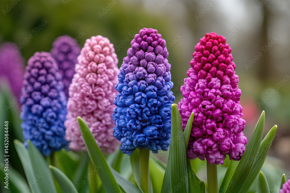 Fototapeta premium intricate textures and vibrant details of spring flowers