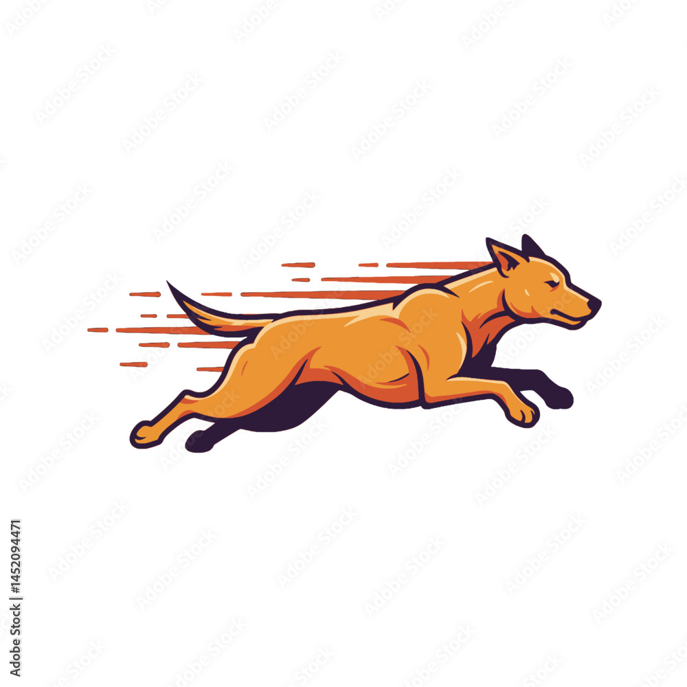 Fototapeta premium Energetic Dog in Motion