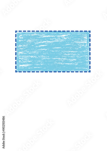 Rectangular text frame, highlighter, die,