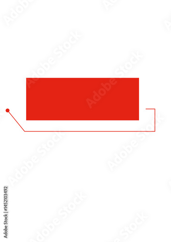 Rectangular text frame, highlighter, die,