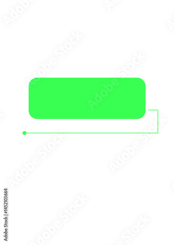 Rectangular text frame, highlighter, die,