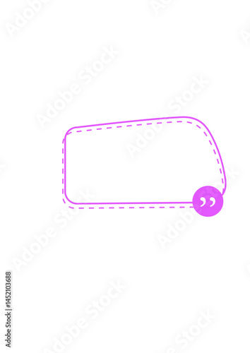 Rectangular text frame, highlighter, die,