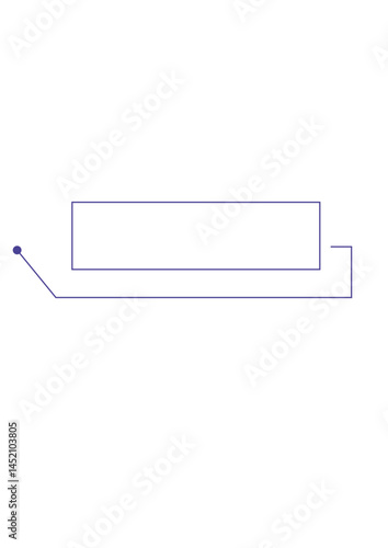 Rectangular text frame, highlighter, die,