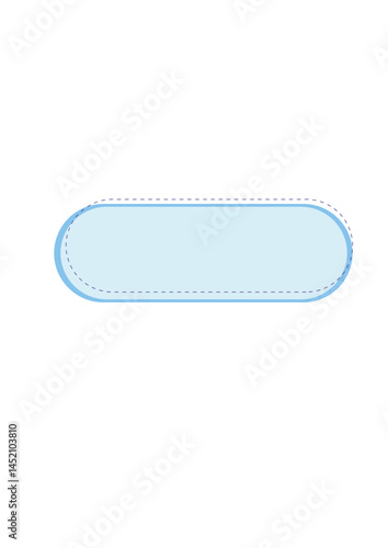 Rectangular text frame, highlighter, die,