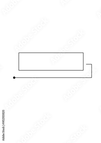 Rectangular text frame, highlighter, die,