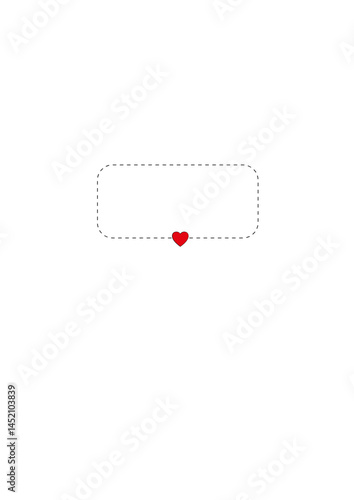 Rectangular text frame, highlighter, die,