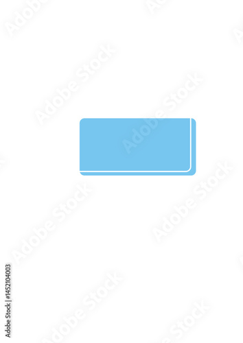 Rectangular text frame, highlighter, die,