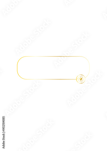 gold frame for text, highlighter, die,