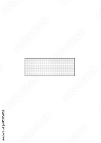 Rectangular frame for inscriptions and text, separator die, die