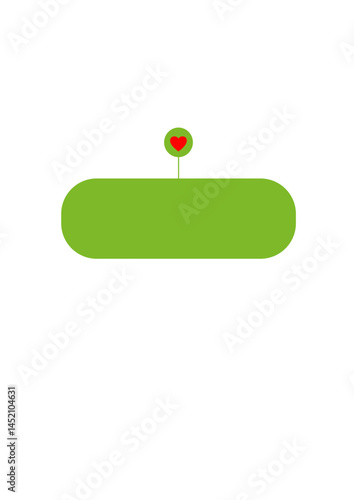 Rectangular text frame, highlighter, die,