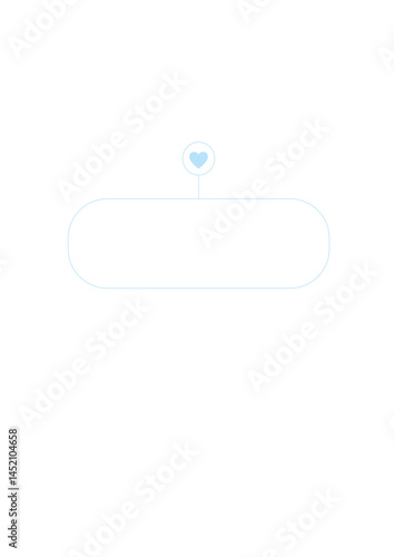 Rectangular text frame, highlighter, die,