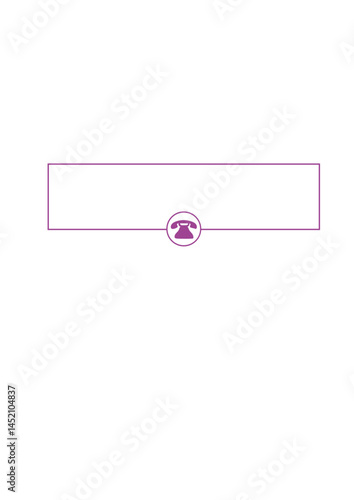 Rectangular text frame, highlighter, die,