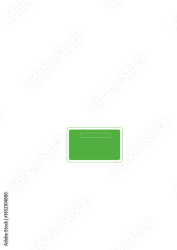 Rectangular text frame, highlighter, die,