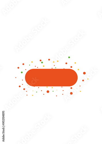 Rectangular text frame, highlighter, die,